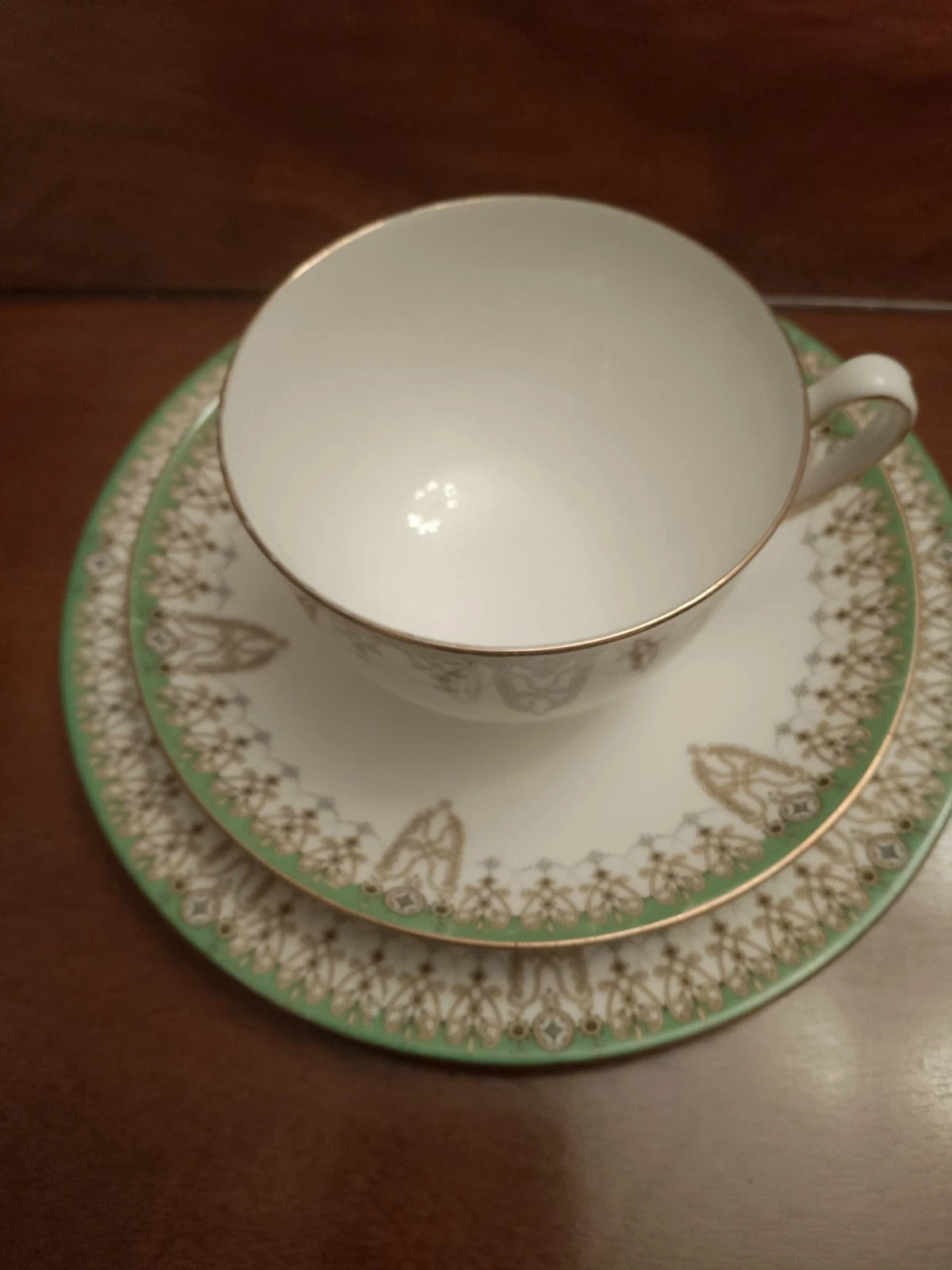 Royal Doulton Tivoli Set Of Four Trios Cups, Saucers, Side Plates Vintage Teaset - Helsby Vintage