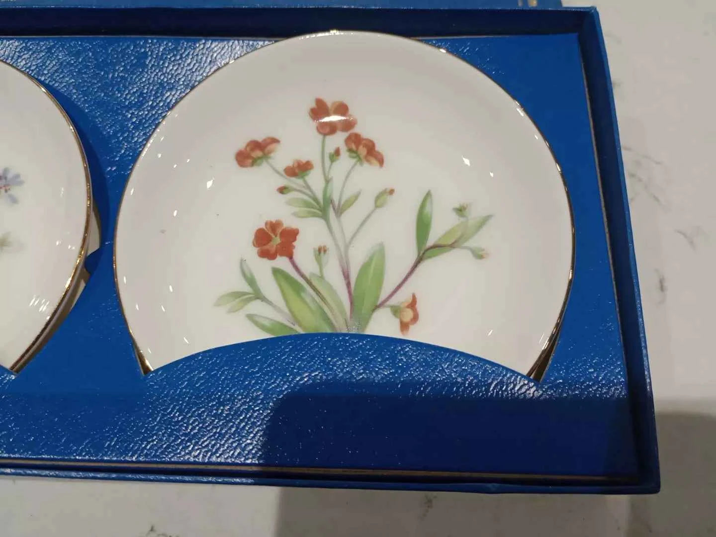 Vintage Royal Doulton Meadow Pin Dishes - Floral Set - Helsby Vintage