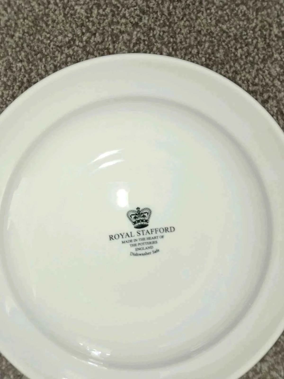 2 Royal Stafford Skull Halloween Party Dinner Plates