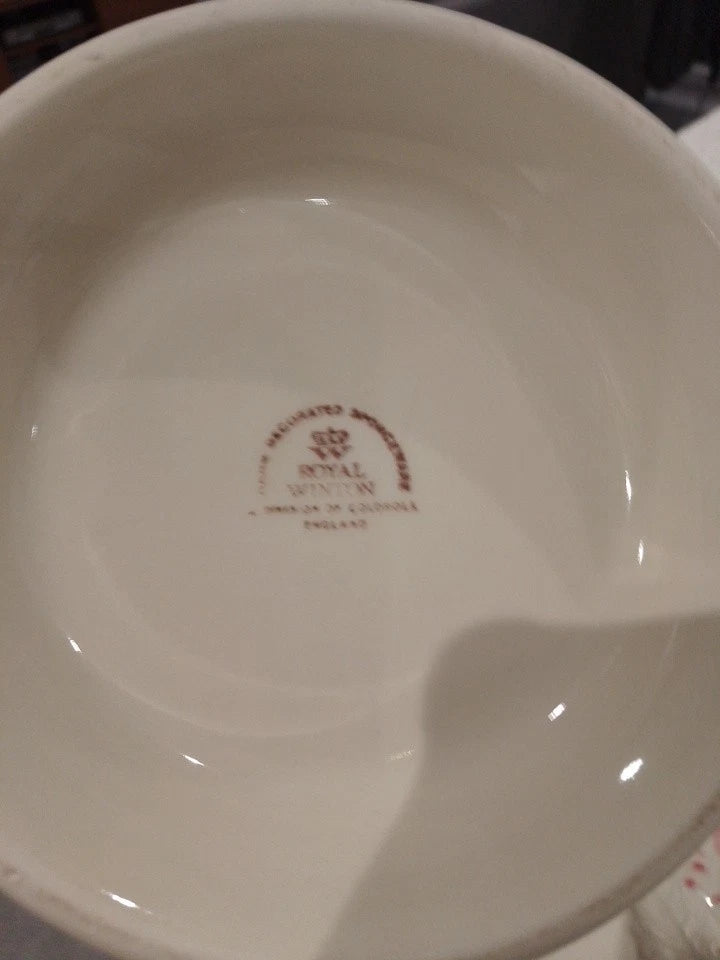 Royal Winton Large Soup Bowl Or Tureen With Lid And Ladle - Helsby Vintage