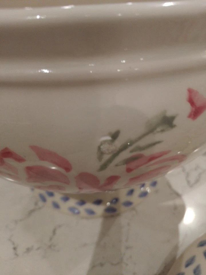 Royal Winton Large Soup Bowl Or Tureen With Lid And Ladle - Helsby Vintage