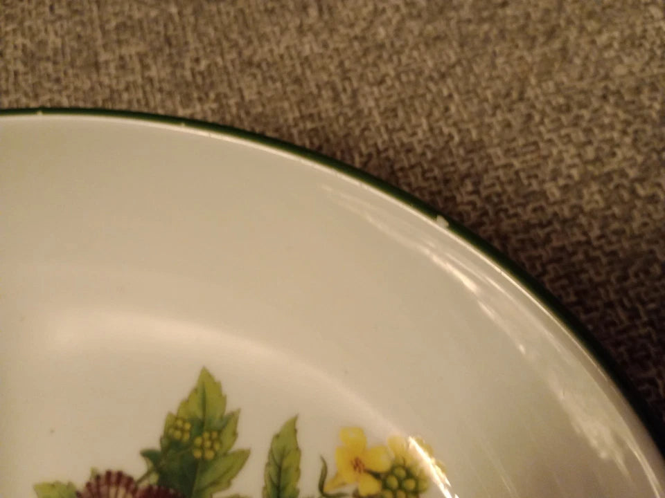 Royal Worcester Herbs Oval Shaped 2 Section Serving Dish 11.5" Wide - Helsby Vintage