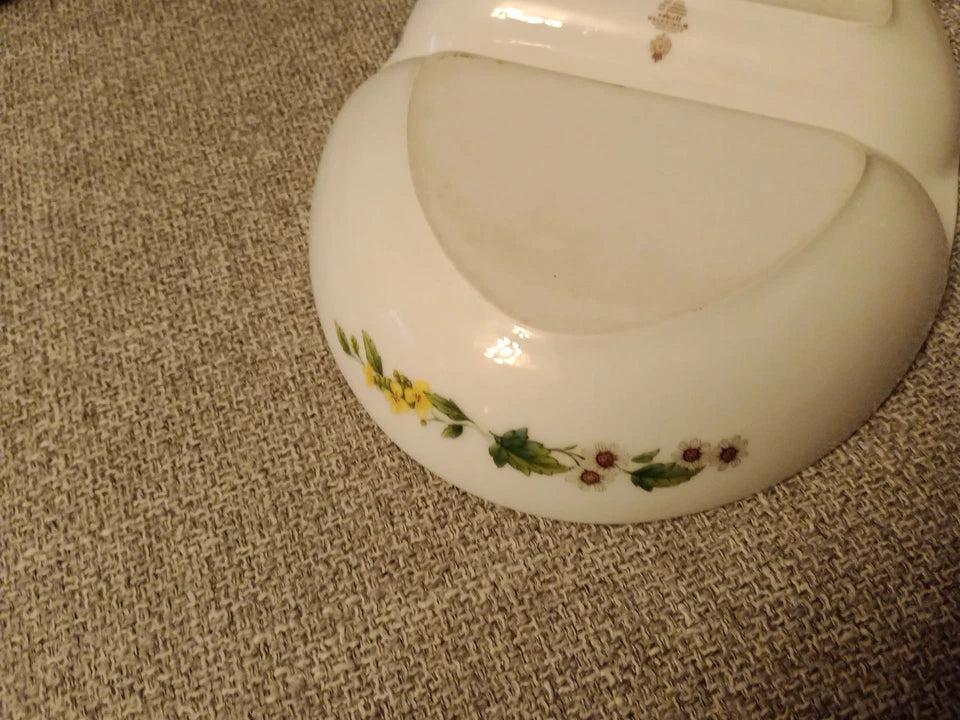 Royal Worcester Herbs Oval Shaped 2 Section Serving Dish 11.5" Wide - Helsby Vintage