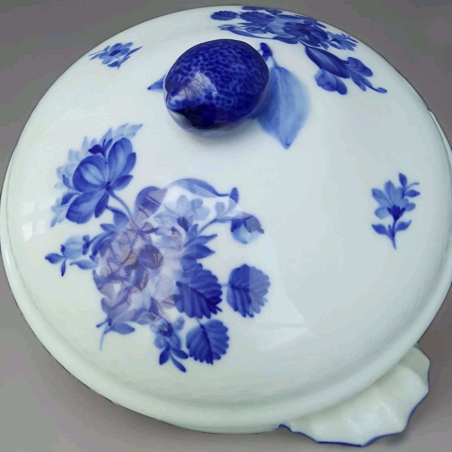 Royal Copenhagen Braided Blue Flower Large Soup Tureen Flowers 8111 Round Rare