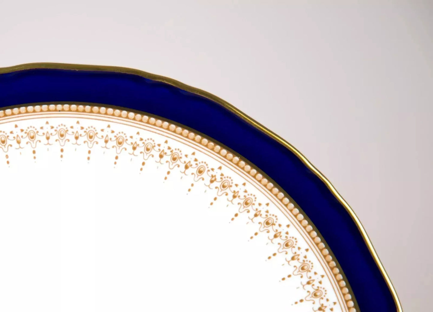 Royal Worcester Regency Cobalt Blue SET OF 6 Side Plates 6"