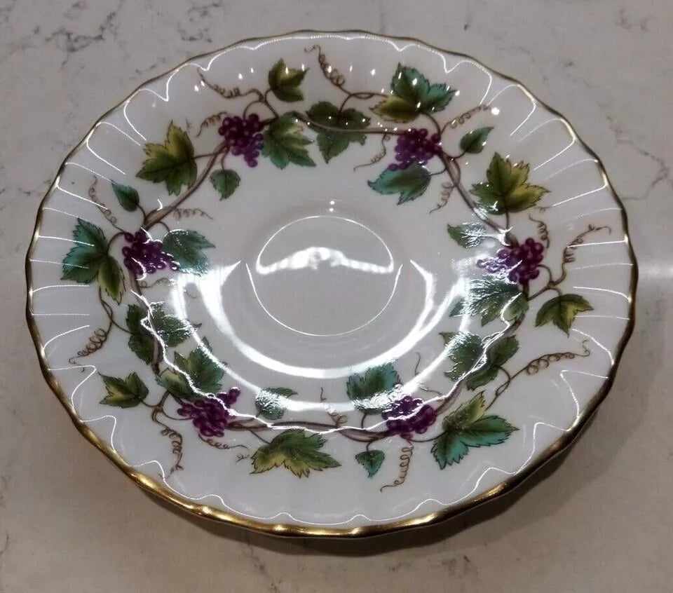 Royal Worcester Bacchanal Teacup & Saucer (WHITE)