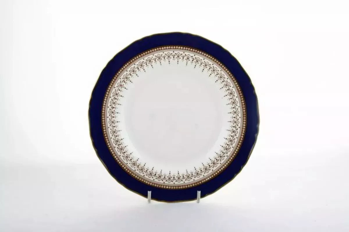 Royal Worcester Regency Blue 8" Salad Plates SET OF SIX