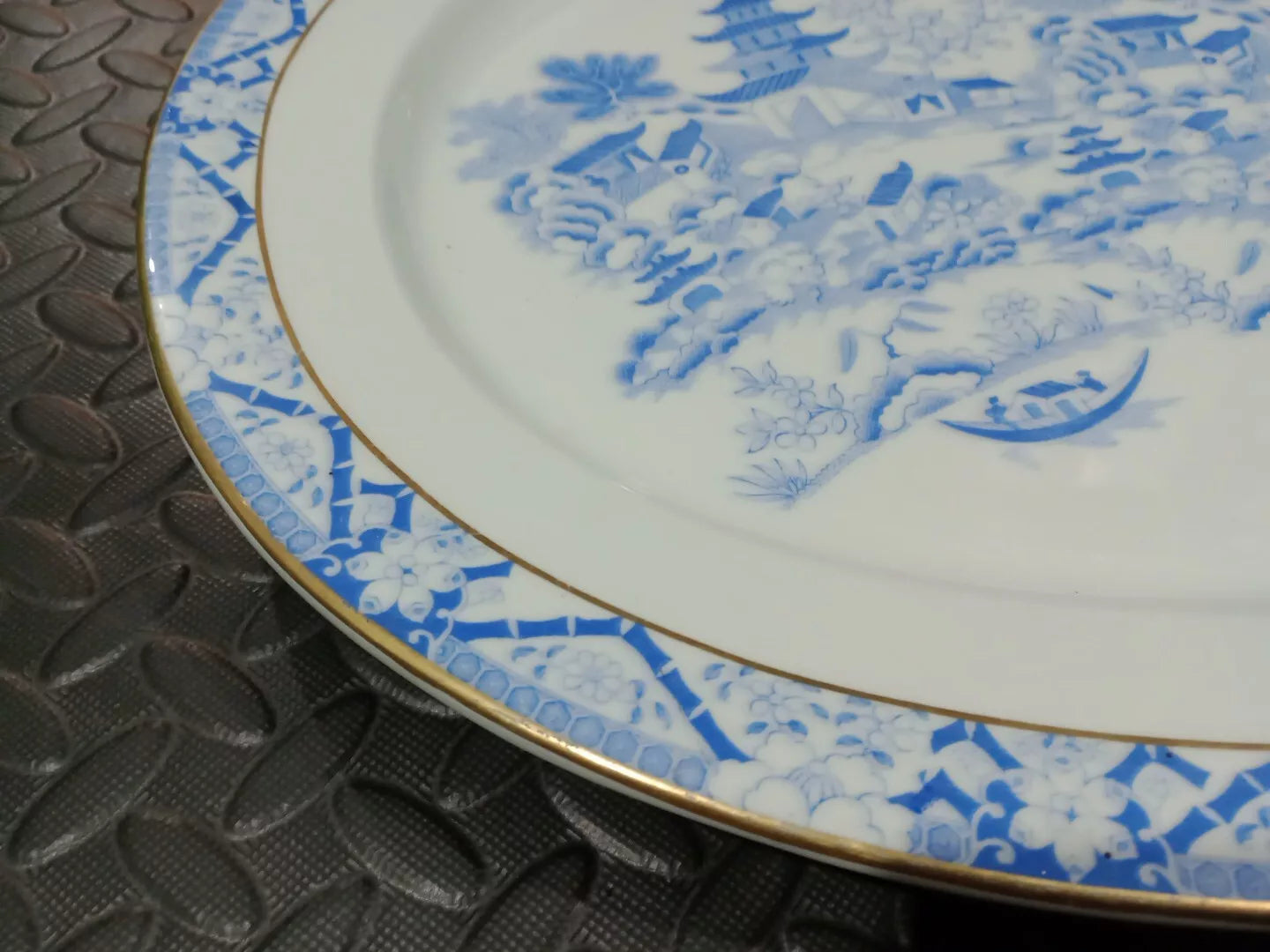 Grainger & Co Chinoiserie Oval Platter 19.5" X 15.5" HUGE RARE Antique 19thC