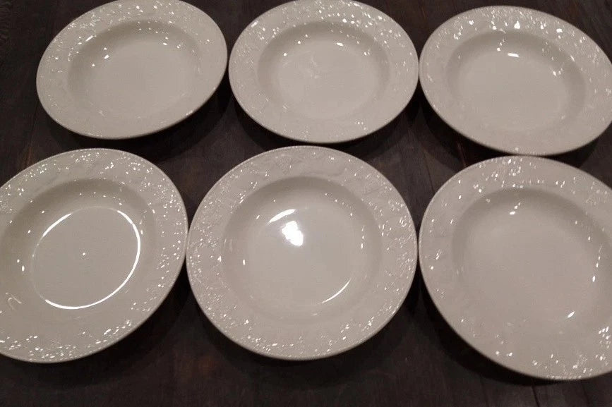 BHS Lincoln 9 Inch Rimmed Bowls X 6 RARE