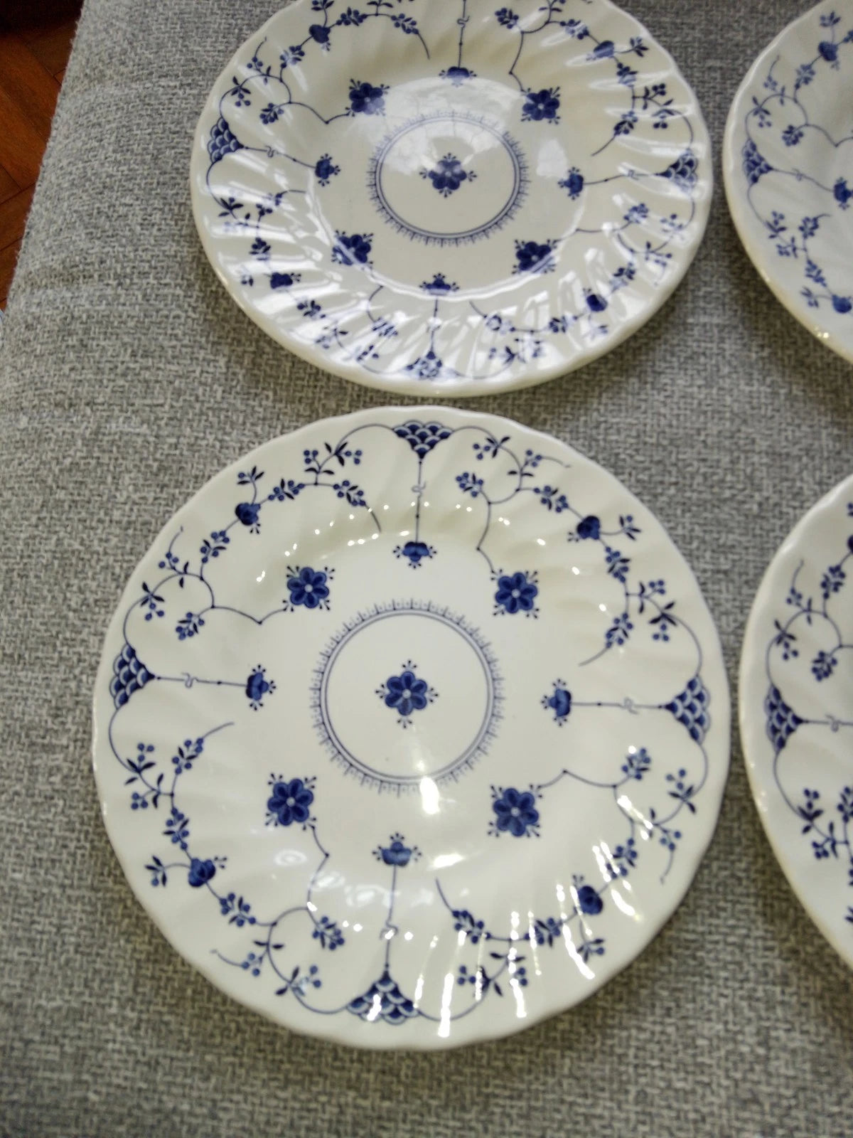 Churchill Georgian Collection Salad / Luncheon Plate x 4 - 20cm - Vintage