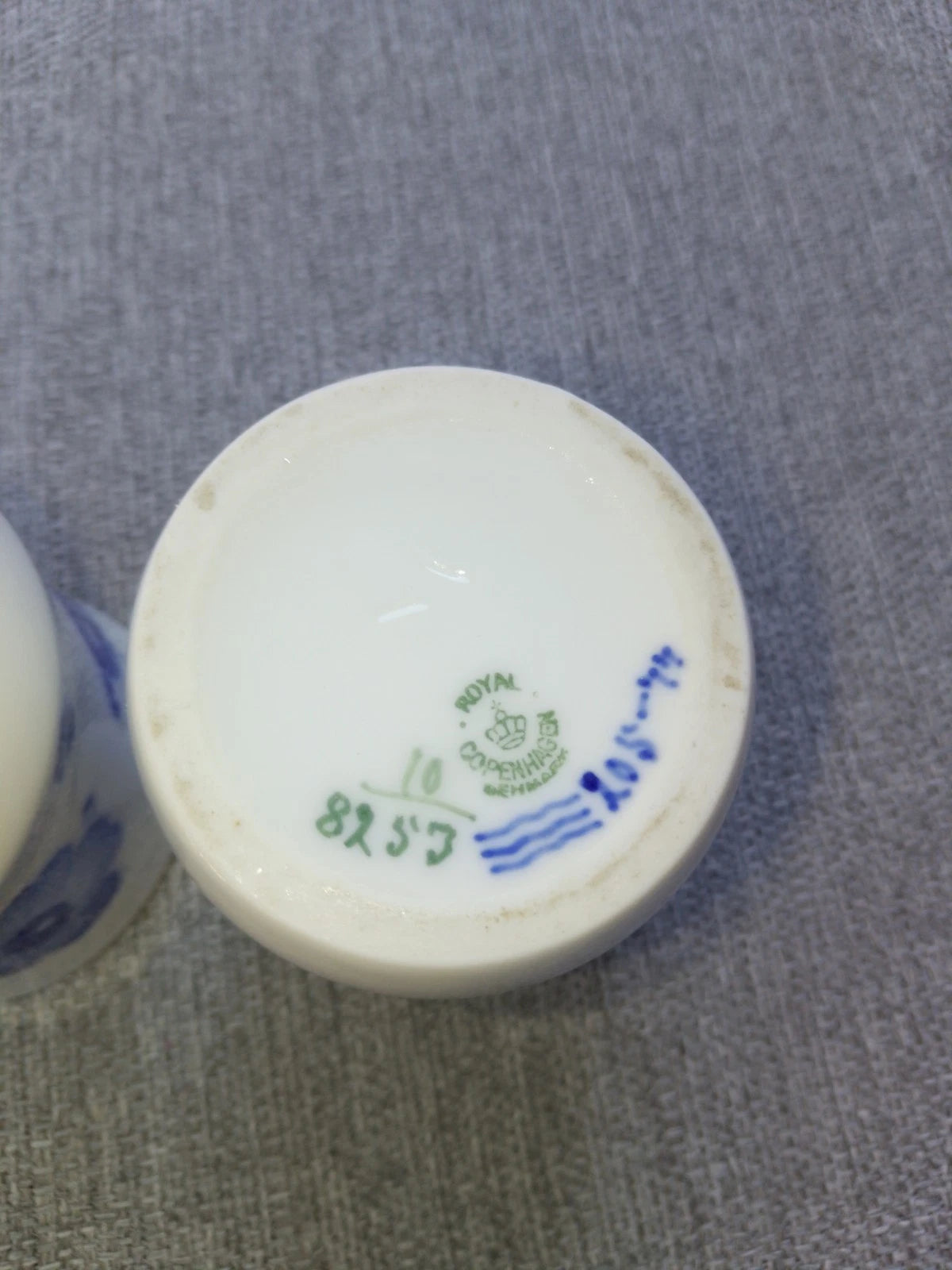 Royal Copenhagen Blue Flower Braided Small Cup Vases x 2 No. 8253 Porcelain