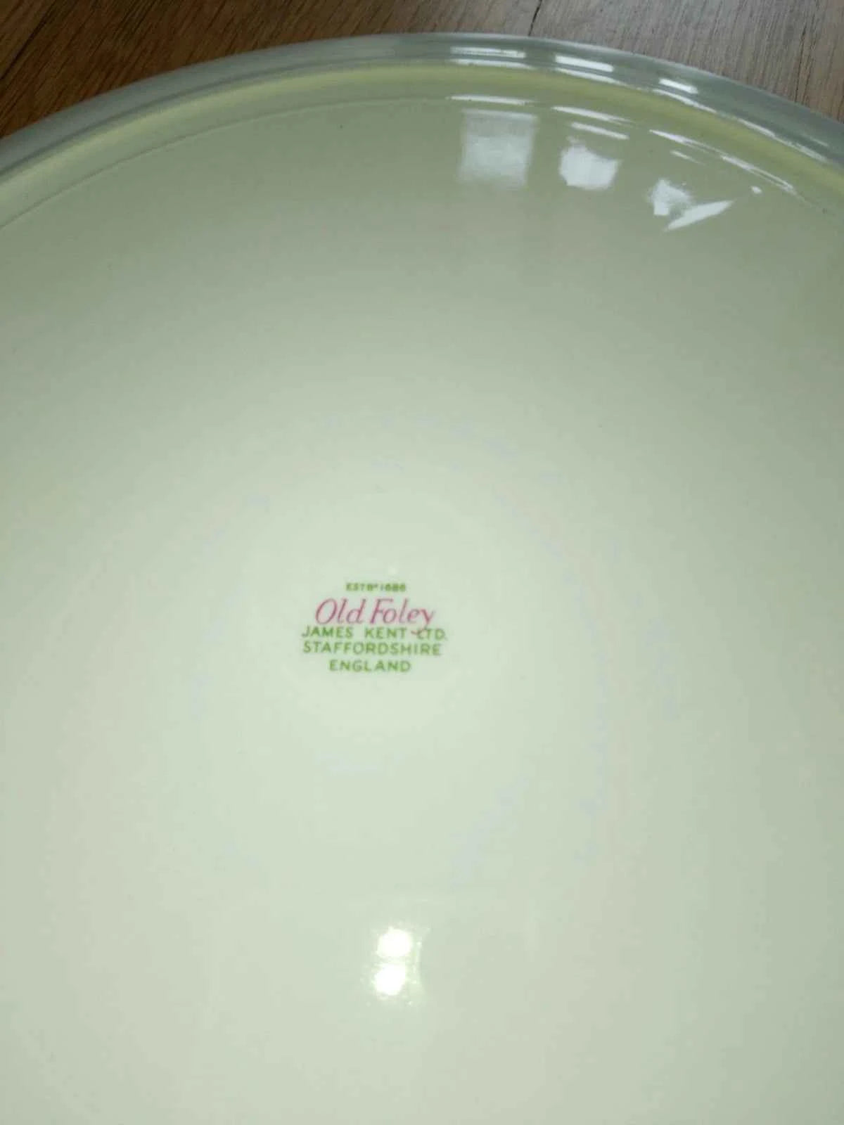 Vintage James Kent Ltd., England , Rose Design Old Foley Cake Plate Set
