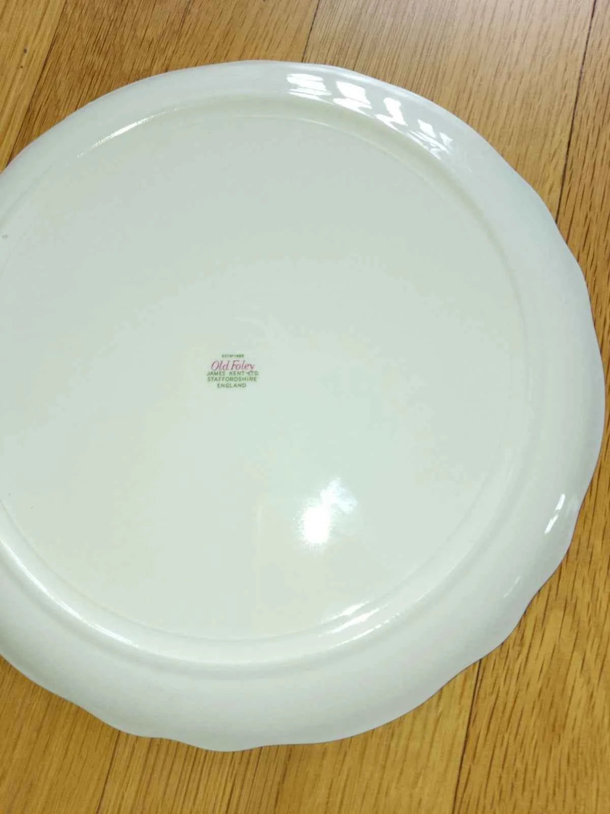 Vintage James Kent Ltd., England , Rose Design Old Foley Cake Plate Set