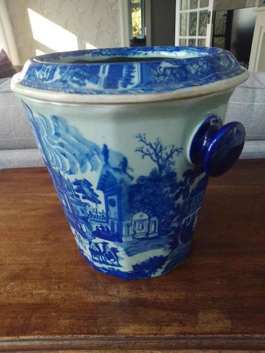 Victoria Ware Vintage Flow Blue & White Ironstone Fruit Chiller