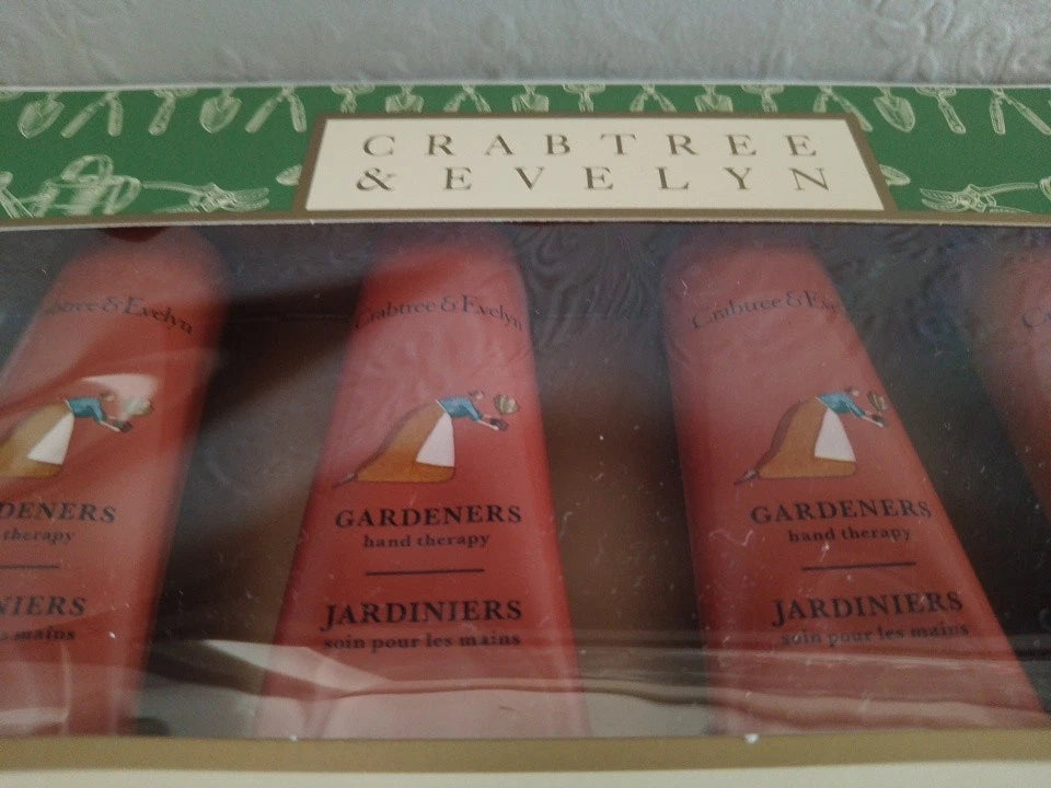 NEW Crabtree & Evelyn Gardeners Hand Therapy Gift Set 4x 25g Ideal Gift