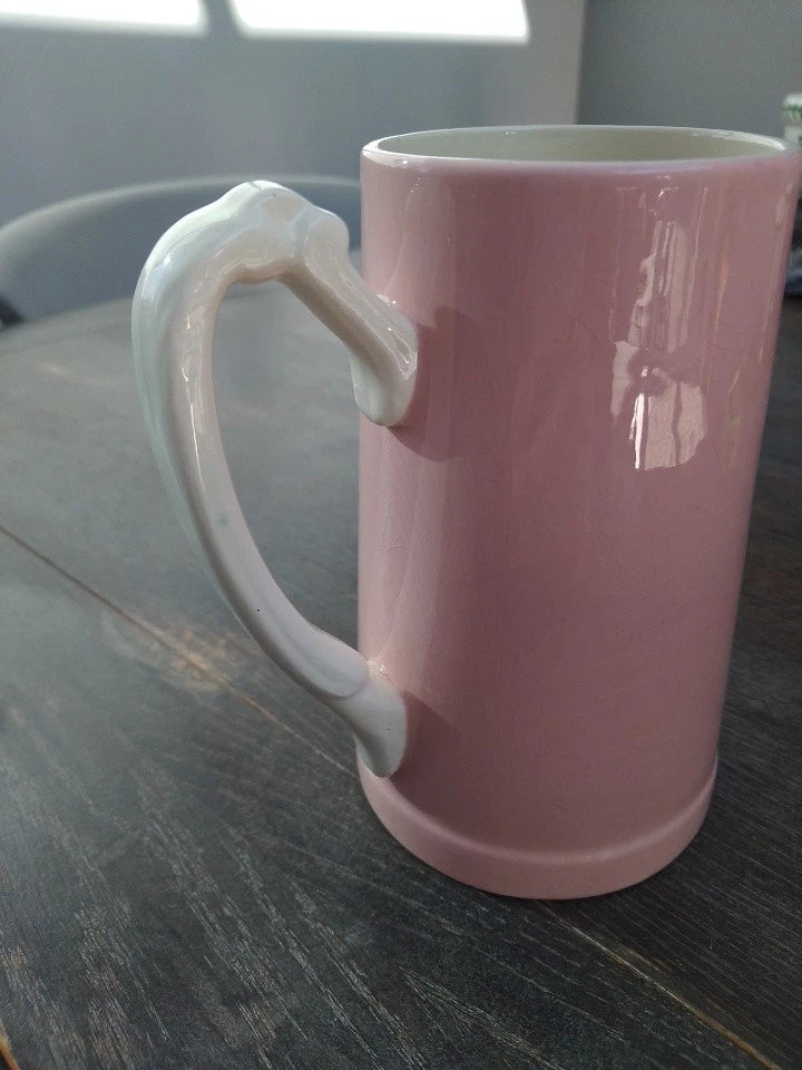 Vintage T.G Green & Co Worthington Brewery Ceramic Tankard - Mr Pickwick Pink