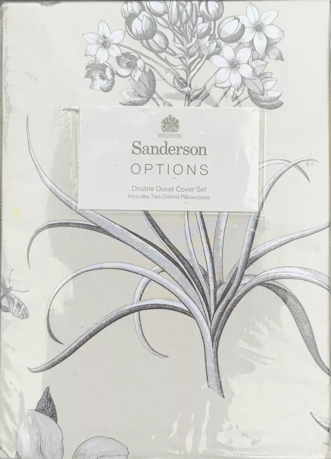 Sanderson Home Double Duvet Cover Set Etchings And Roses - Helsby Vintage