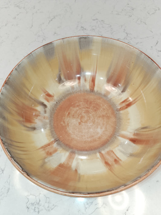 Shelley Harmony Drip Ware Style Rare Fruit Salad Bowl 24cm Wide by 9cm Tall - Helsby Vintage