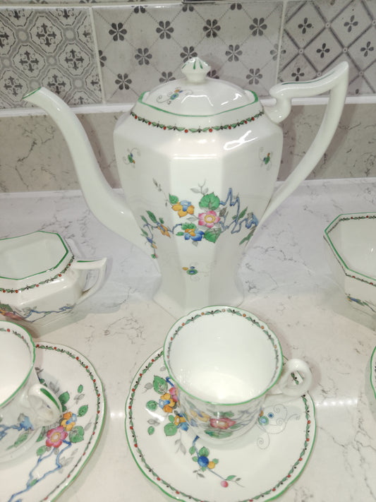 Shelley Vintage Mayfair Coffee Set From 1932 Reg No 771299 2252 - Helsby Vintage