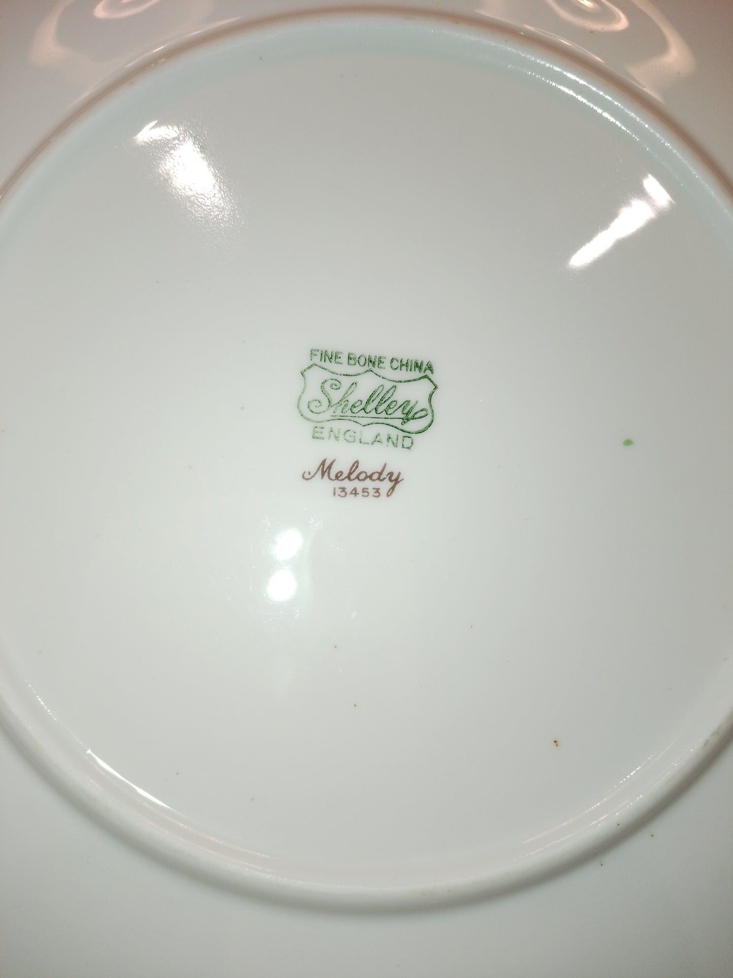 Shelley Melody Cake Plate with Rare Full Chintz Floral Pattern 13453 - Helsby Vintage