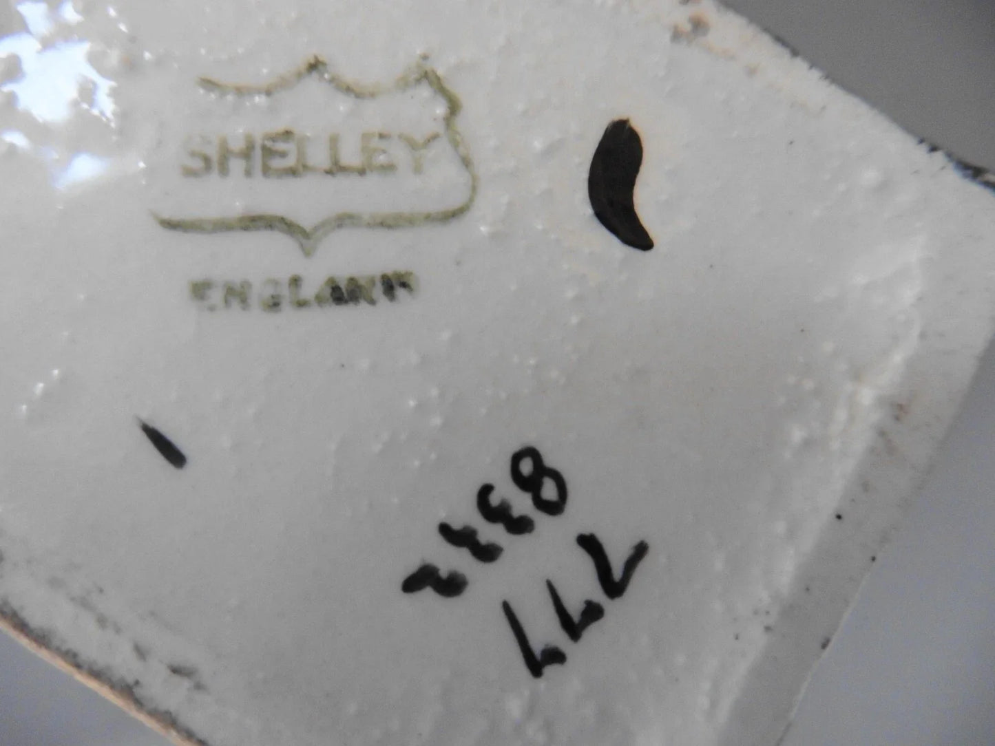 Vintage Shelley Black Celtic Bud Vase Rare Collectable - Helsby Vintage