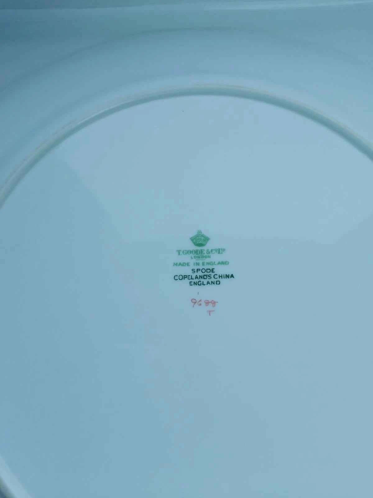 Spode Copeland Chancellor Cobalt 10.75" Dinner Plate Gold T Goode And Co 9688 - Helsby Vintage