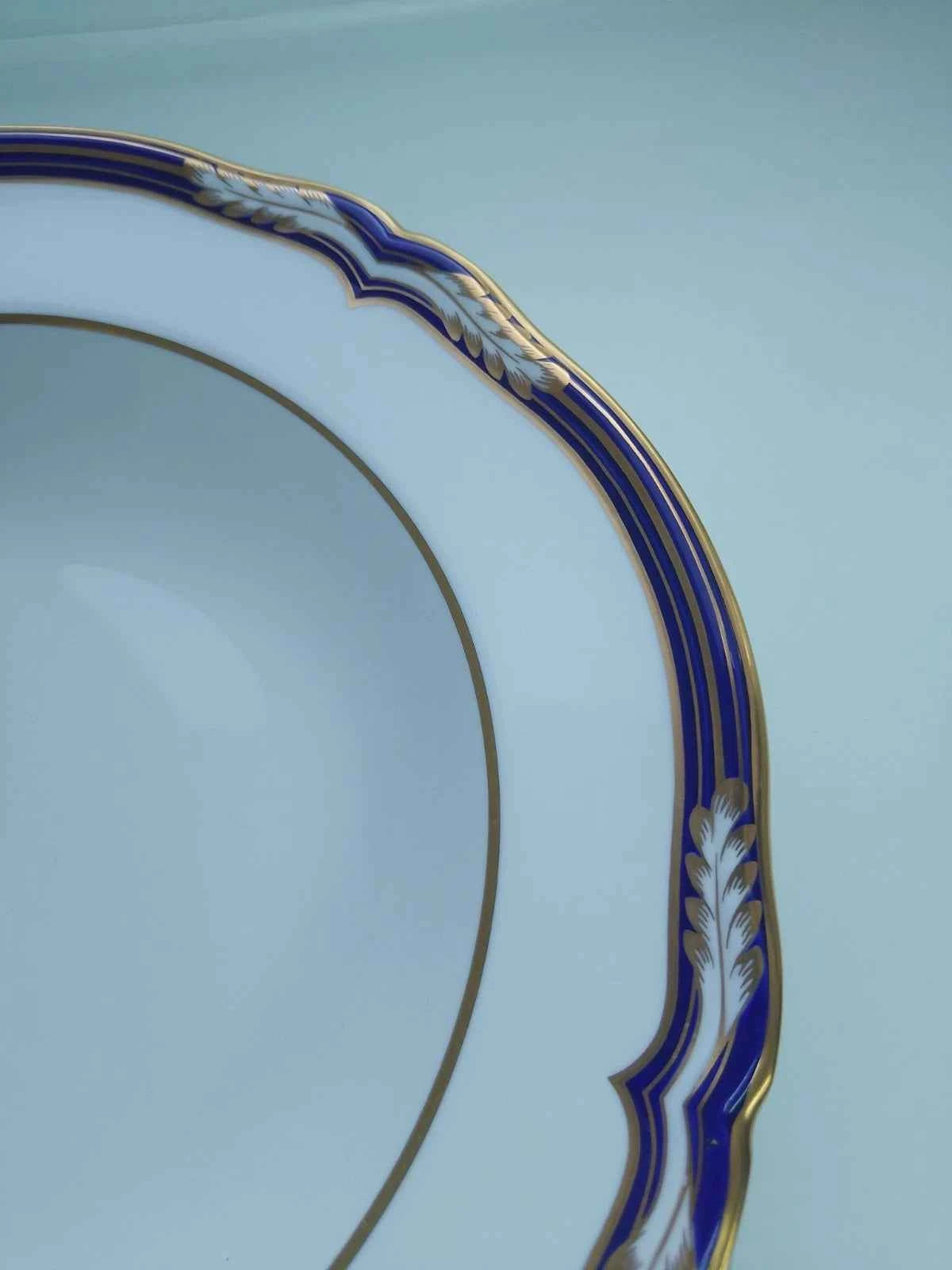 Spode Copeland Chancellor Cobalt 52 Pieces 9866 Retailer T Goode And CO London - Helsby Vintage