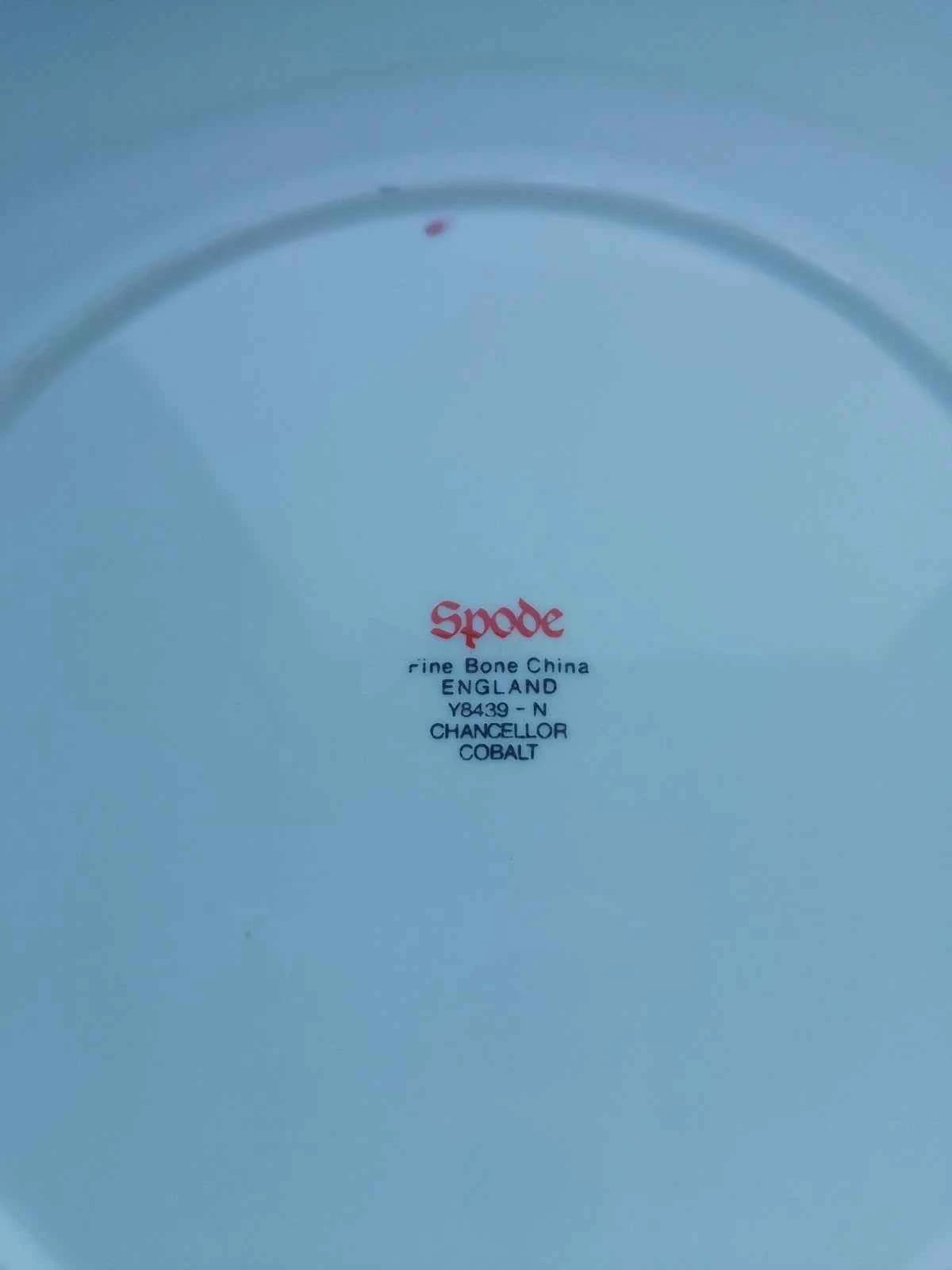 Spode Copeland Chancellor Cobalt 52 Pieces 9866 Retailer T Goode And CO London - Helsby Vintage