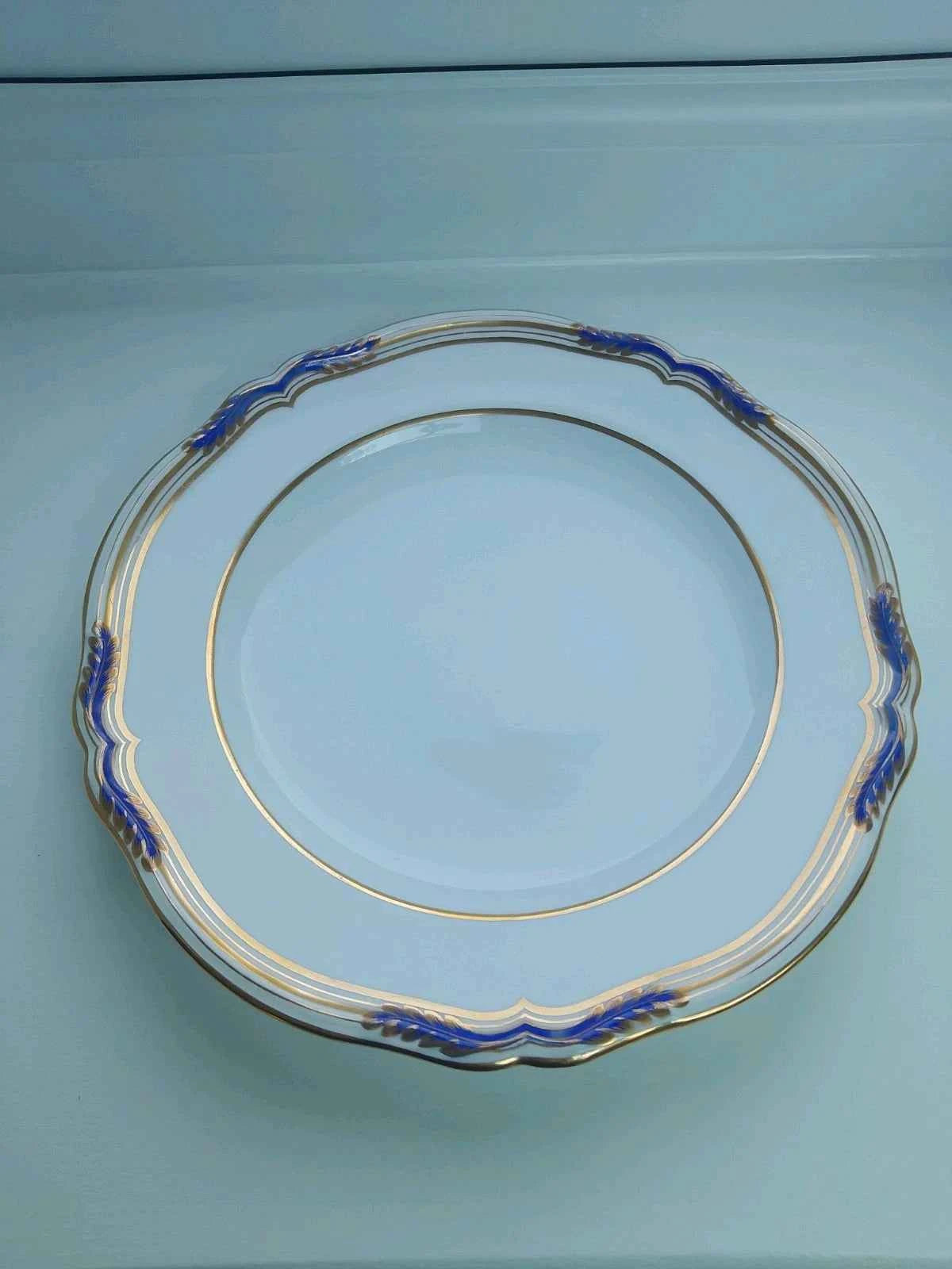 Spode Copeland Chancellor Cobalt 52 Pieces 9866 Retailer T Goode And CO London - Helsby Vintage