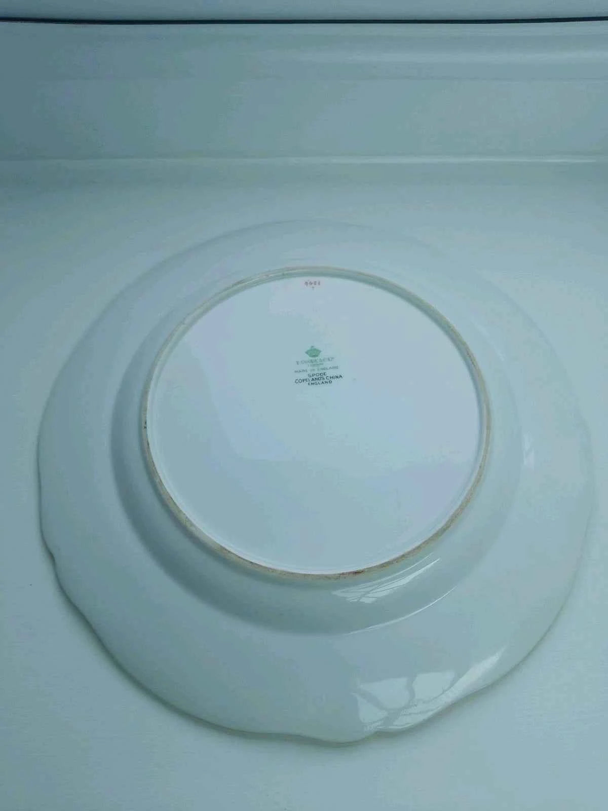 Spode Copeland Chancellor Cobalt Set Of 4 Luncheon Plates Gold T Goode Co 9688 - Helsby Vintage