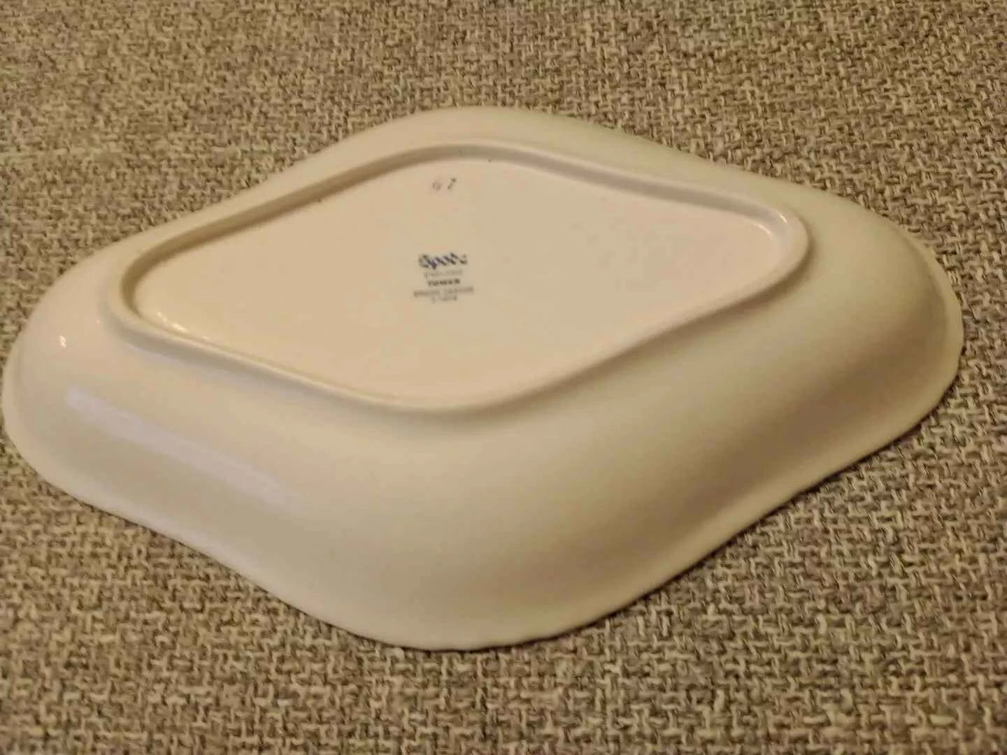 Spode Tower Pink Dessert Or Snack Pickle Plate RARE - Helsby Vintage