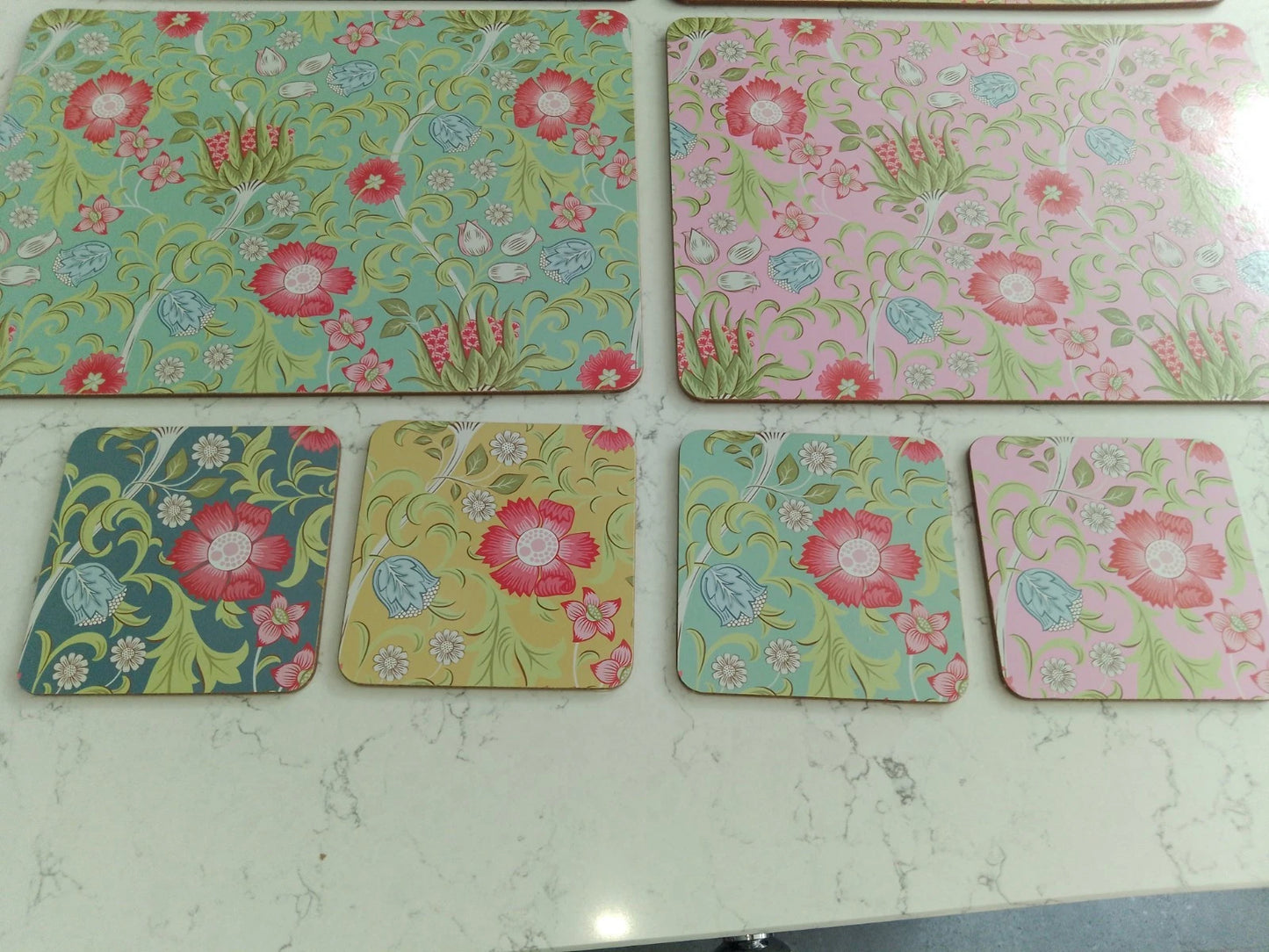 NEW William Morris Standen Set Of 4 Placemats And 4 Coasters - Helsby Vintage