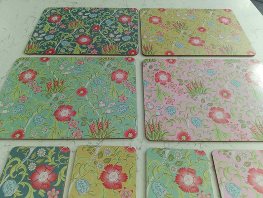 NEW William Morris Standen Set Of 4 Placemats And 4 Coasters - Helsby Vintage