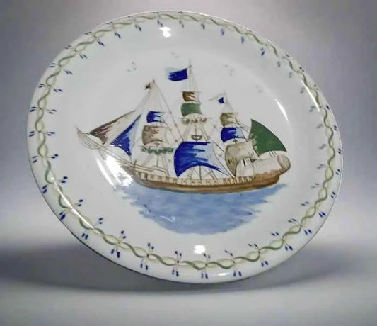 Viana Do Castelo Charger Plate 35cm Ana Maria Hand Painted 329 506 Vintage - Helsby Vintage