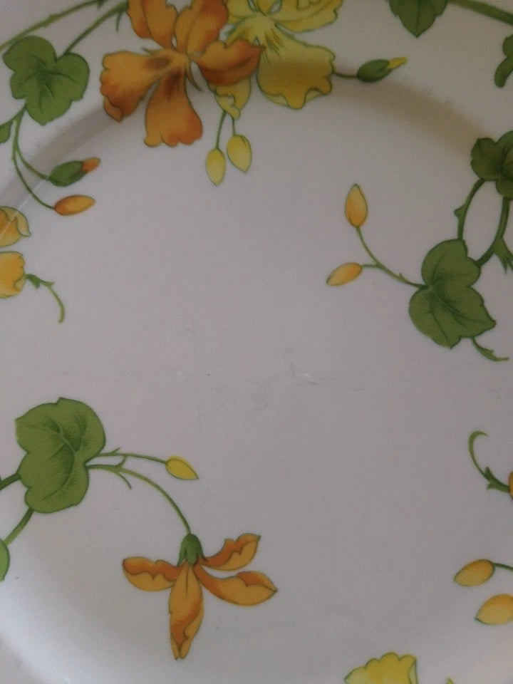 Villeroy And Boch Geranium Set Of Four Salad Plates 8.25" - Helsby Vintage
