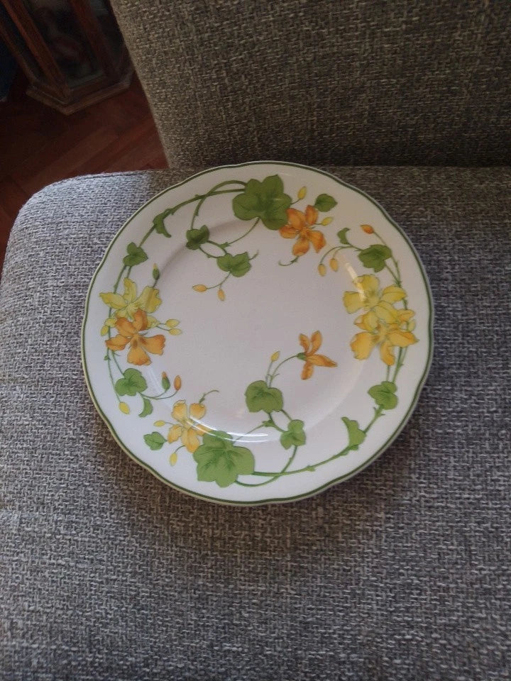 Villeroy And Boch Geranium Set Of Four Salad Plates 8.25" - Helsby Vintage