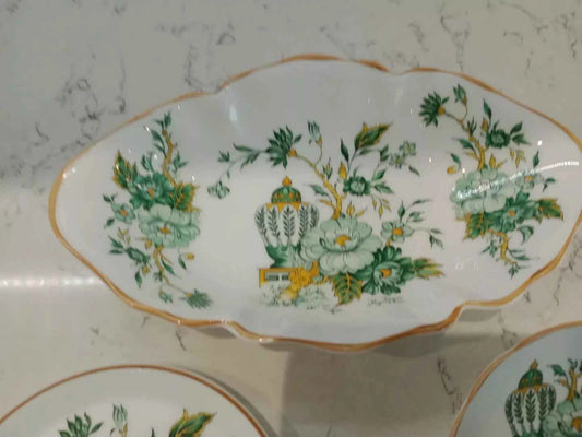 Set of 3 Kowloon Trinket PIN Dishes Crown Staffordshire - Helsby Vintage