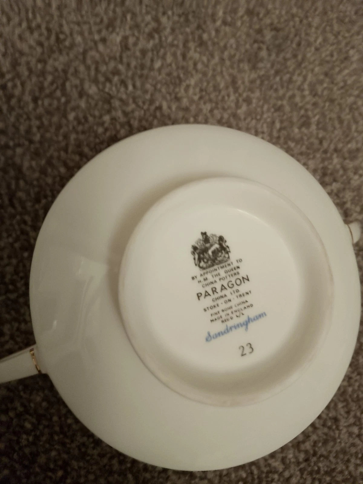Royal Albert Vintage Paragon Sandringham Soup Cups x 4 - Helsby Vintage