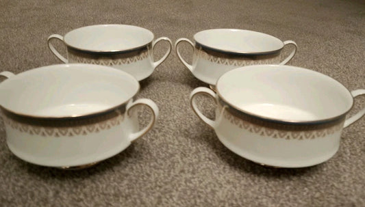 Royal Albert Vintage Paragon Sandringham Soup Cups x 4 - Helsby Vintage