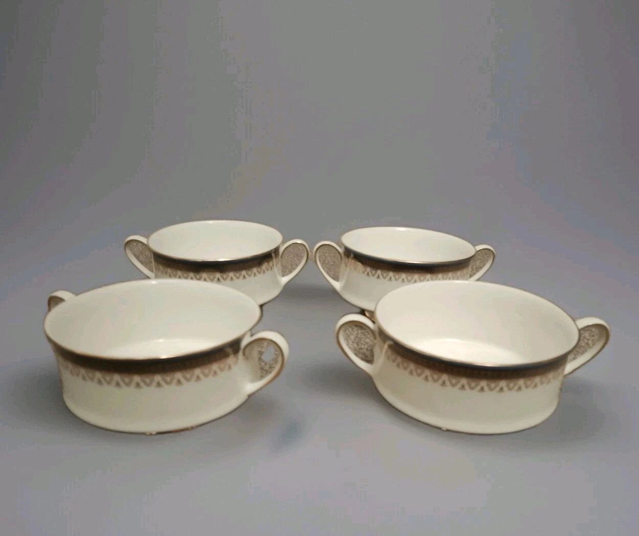 Royal Albert Vintage Paragon Sandringham Soup Cups x 4 - Helsby Vintage