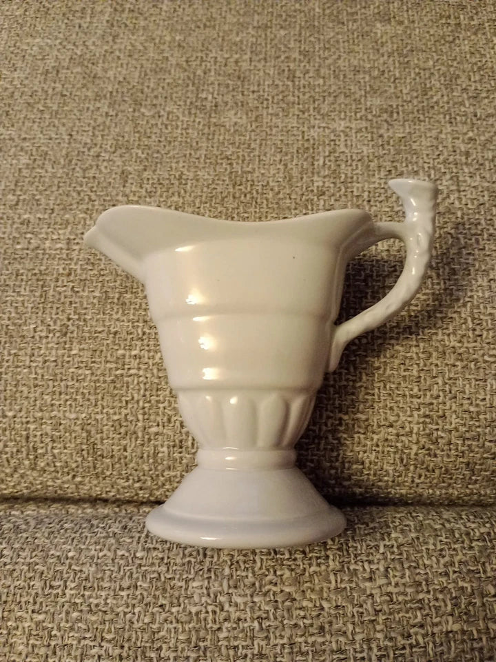 Spode Pottery Blue Creamer Milk Jug 12cm Ornate Handle Vintage - Helsby Vintage