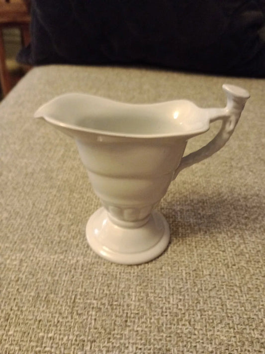 Spode Pottery Blue Creamer Milk Jug 12cm Ornate Handle Vintage - Helsby Vintage