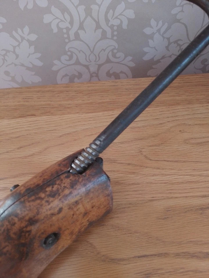 Vintage Wooden Shoe Stretcher Form Antique Metal Screw Rod - Helsby Vintage