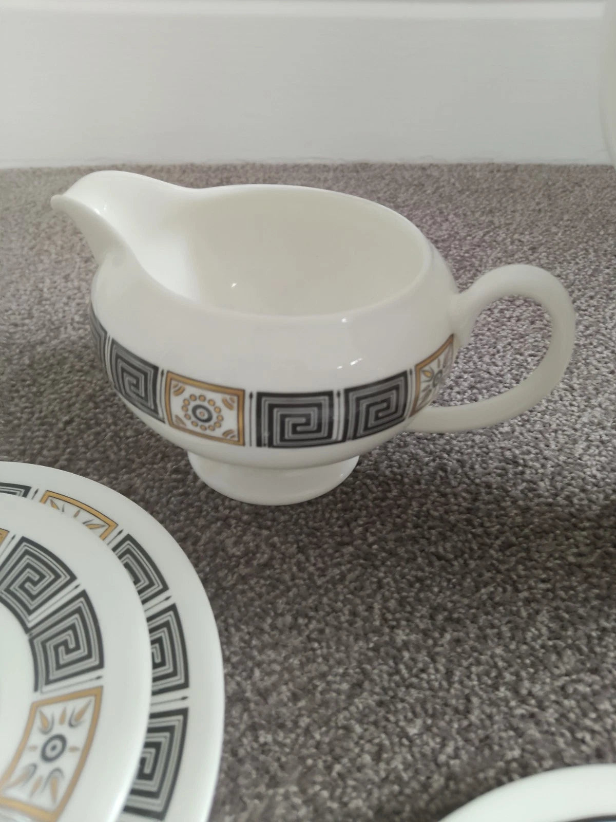 Wedgwood Asia Black Coffee Service Set White Bone China R4288 For 6 - Helsby Vintage
