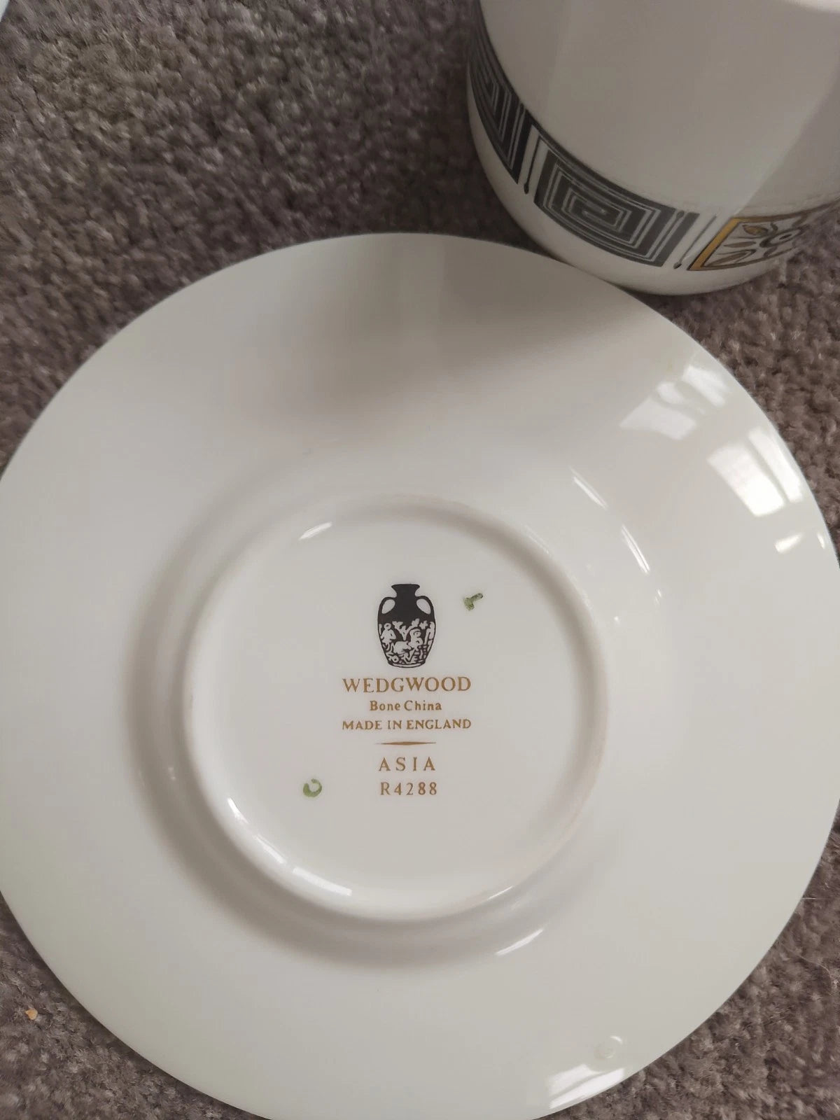 Wedgwood Asia Black Coffee Service Set White Bone China R4288 For 6 - Helsby Vintage