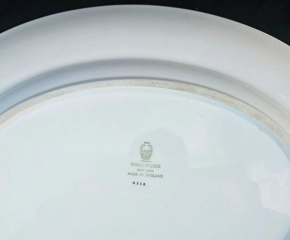 Wedgwood Asia Black Oval Platter Meat Dish 14 By 10 Inches - Helsby Vintage