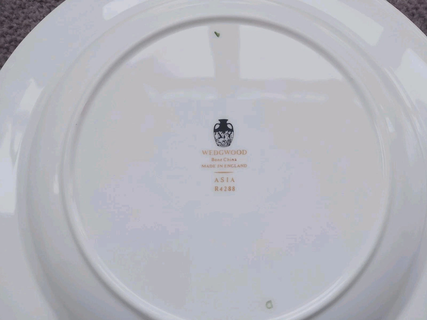 Wedgwood ASIA Black Set Of Six Rimmed Soup Plates Bowls 9" Very Rare - Helsby Vintage