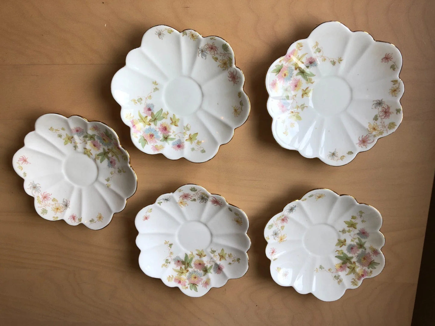 Antique Wileman Foley Pre-Shelley Chrysanthemum Empire Shape 18 Piece Tea Set - Helsby Vintage