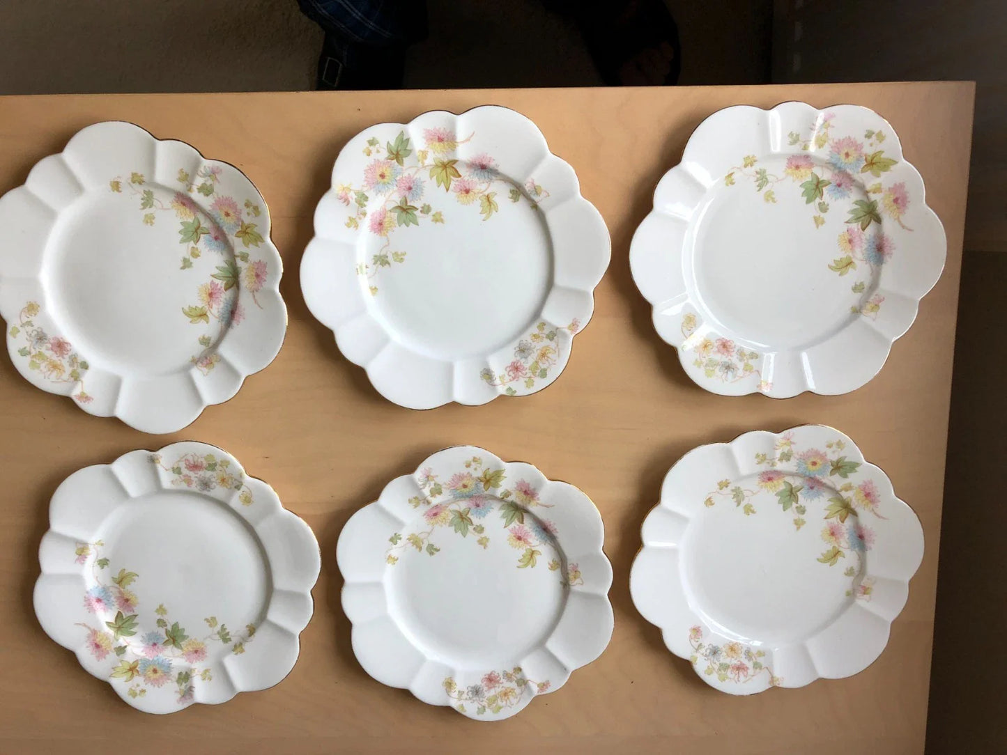 Antique Wileman Foley Pre-Shelley Chrysanthemum Empire Shape 18 Piece Tea Set - Helsby Vintage