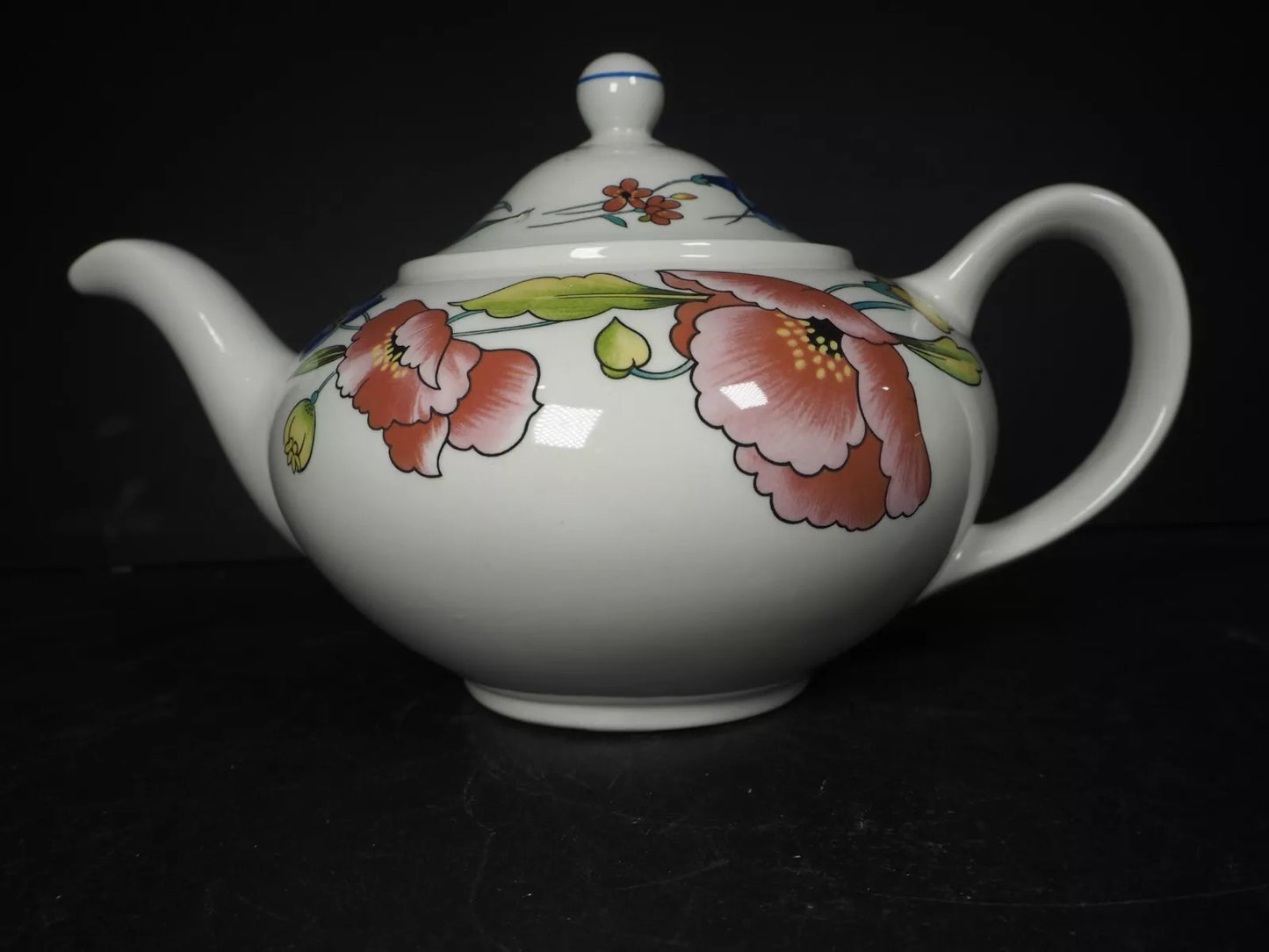 Woods And Sons Alpine Meadow Teapot Floral Vintage Style - Helsby Vintage